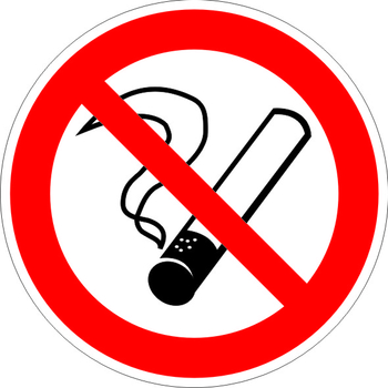 P01 запрещается курить (пластик, 200х200 мм) - Охрана труда на строительных площадках - Знаки безопасности - Магазин охраны труда ИЗО Стиль